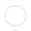 Baroque Pearl And Gold Bead Necklace