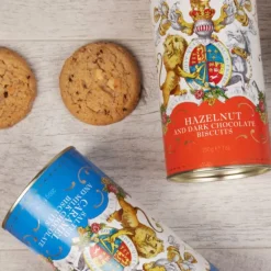 Buckingham Palace Hazelnut And Chocolate Chip Biscuit Tube