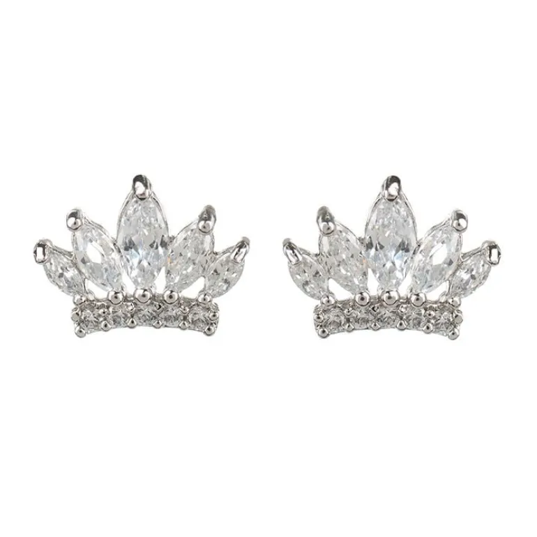 Crystal Crown Earrings