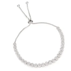 Crystal Flower Friendship Bracelet