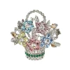 Pastel Flower Basket Brooch