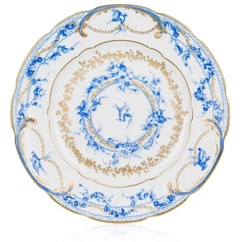 Royal Birdsong Gilded Dinner Plate