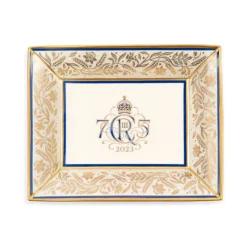 The King'S 75Th Birthday Limited Edition Navy Tray