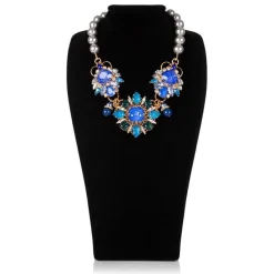 Vicki Sarge Blue And Grey Pearl Necklace